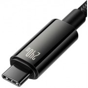 Кабель Baseus Tungsten Gold Fast Charging Data Cable Type-C to Type-C 240W 2m (CAWJ040101) - Черный