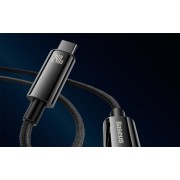 Кабель Baseus Tungsten Gold Fast Charging Data Cable Type-C to Type-C 240W 2m (CAWJ040101) - Черный