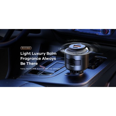 Автомобильное ЗУ Remax Yatoy series 60W PD+QC Scented RCC353 - Black Автомобильное ЗУ Remax Yatoy series 60W PD+QC Scented RCC353 - Black