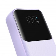 Power Bank Joyroom JR-PBC06 30W mini with Dual Cables 10000mAh - Purple With USB.A to Type.C 0.25m Cable-White