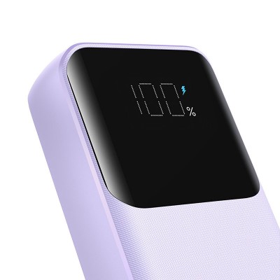 Power Bank Joyroom JR-PBC06 30W mini with Dual Cables 10000mAh - Purple With USB.A to Type.C 0.25m Cable-White Power Bank Joyroom JR-PBC06 30W mini with Dual Cables 10000mAh - Purple With USB.A to Type.C 0.25m Cable-White