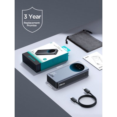 Power Bank Joyroom JR-PBF04 65W Digital Display Fast Charging 20000mAh - Black ?with Type-C To Type-C 100W 1.2M cable black? Power Bank Joyroom JR-PBF04 65W Digital Display Fast Charging 20000mAh - Black ?with Type-C To Type-C 100W 1.2M cable black?