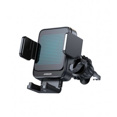 Автодержатель с беспроводной зарядкой Joyroom JR-ZS341 Wireless Car Charger Holder with Gradient light (Air Vent) - Silver Автодержатель с беспроводной зарядкой Joyroom JR-ZS341 Wireless Car Charger Holder with Gradient light (Air Vent) - Silver