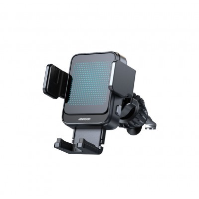 Автодержатель с беспроводной зарядкой Joyroom JR-ZS341 Wireless Car Charger Holder with Gradient light (Air Vent) - Silver Автодержатель с беспроводной зарядкой Joyroom JR-ZS341 Wireless Car Charger Holder with Gradient light (Air Vent) - Silver