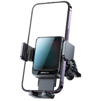 Автодержатель с беспроводной зарядкой Joyroom JR-ZS341 Wireless Car Charger Holder with Gradient light (Air Vent) - Silver Автодержатель с беспроводной зарядкой Joyroom JR-ZS341 Wireless Car Charger Holder with Gradient light (Air Vent) - Silver
