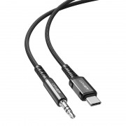 Аудиопереходник Acefast C1-08 Type-С to 3.5mm aluminum alloy audio cable - Black