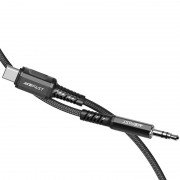 Аудиопереходник Acefast C1-08 Type-С to 3.5mm aluminum alloy audio cable - Black