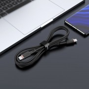 Кабель Acefast C2-03 Type-C to Type-C zinc alloy silicone charging data cable - Black