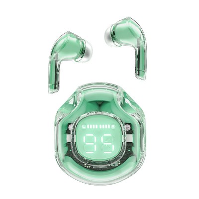Беспроводные наушники Acefast T8 Crystal color (2) Bluetooth earbuds - Mint green Беспроводные наушники Acefast T8 Crystal color (2) Bluetooth earbuds - Mint green