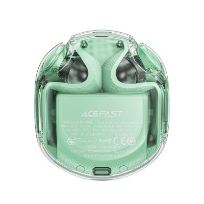 Беспроводные наушники Acefast T8 Crystal color (2) Bluetooth earbuds - Mint green Беспроводные наушники Acefast T8 Crystal color (2) Bluetooth earbuds - Mint green