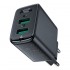 Сетевой адаптер ACEFAST A33 QC18W (A+A) - Black Сетевой адаптер ACEFAST A33 QC18W (A+A) - Black