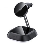 Держатель с беспроводной зарядкой Acefast E16 desktop 3-in-1 wireless charging holder - Black