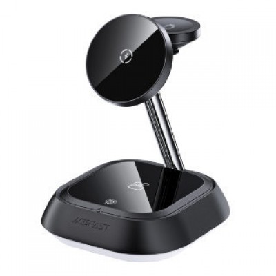 Держатель с беспроводной зарядкой Acefast E16 desktop 3-in-1 wireless charging holder - Black Держатель с беспроводной зарядкой Acefast E16 desktop 3-in-1 wireless charging holder - Black