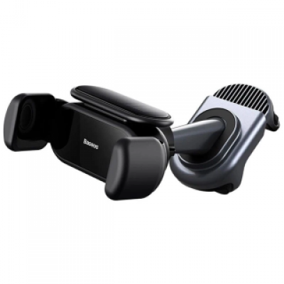 Автомобильный держатель Baseus T-Space Solar Electric Car Mount - Black (C40351300111-00) Автомобильный держатель Baseus T-Space Solar Electric Car Mount - Black (C40351300111-00)