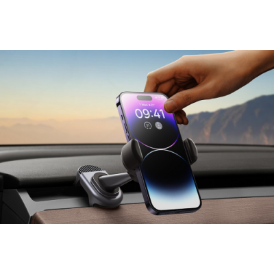 Автомобильный держатель Baseus T-Space Solar Electric Car Mount - Black (C40351300111-00) Автомобильный держатель Baseus T-Space Solar Electric Car Mount - Black (C40351300111-00)