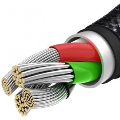 Кабель Baseus Tungsten Gold One-for-three Fast Charging Data Cable USB to M+L+C 3.5A 1.5m (CAMLTWJ-01) - Черный Кабель Baseus Tungsten Gold One-for-three Fast Charging Data Cable USB to M+L+C 3.5A 1.5m (CAMLTWJ-01) - Черный