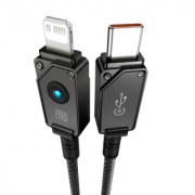 Кабель Baseus Unbreakable Series Fast Charging Data Cable Type-c to IP 20W 1m - Cluster Black (P10355803111-00)