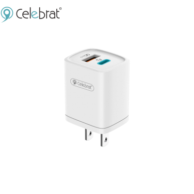 Сетевой адаптер Celebrat C-S2 EU PD+QC3.0 30W Fast Charging - White Сетевой адаптер Celebrat C-S2 EU PD+QC3.0 30W Fast Charging - White