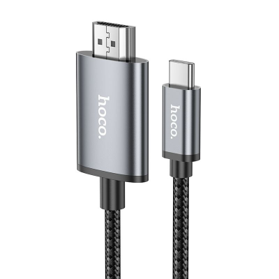 Кабель Hoco UA27 HD on-screen Cable Type-c to HDTV - Metal Gray Кабель Hoco UA27 HD on-screen Cable Type-c to HDTV - Metal Gray