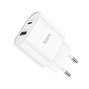 Сетевой адаптер hoco C95A Lineal PD 20W+QC3.0 charger (EU) - Белый