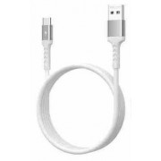 Кабель REMAX 66W All-Compatible Dual-color Braided Fast Charging Data Cable RC-C161 (T.C) 1.2m - White