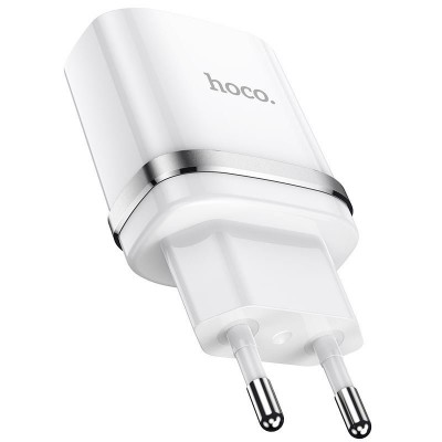 Сетевой адаптер hoco N1 Ardent single port charger (EU) - White Сетевой адаптер hoco N1 Ardent single port charger (EU) - White