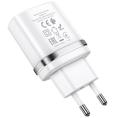 Сетевой адаптер hoco N1 Ardent single port charger (EU) - White Сетевой адаптер hoco N1 Ardent single port charger (EU) - White