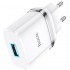 Сетевой адаптер hoco N1 Ardent single port charger (EU) - White Сетевой адаптер hoco N1 Ardent single port charger (EU) - White