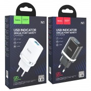 Сетевой адаптер hoco N1 Ardent single port charger (EU) - White