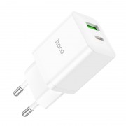 Зарядка Hoco N28 Founder PD20W+QC3.0 charger(EU) - White