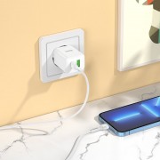 Зарядка Hoco N28 Founder PD20W+QC3.0 charger(EU) - White