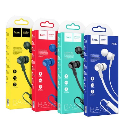 Наушники hoco M86 Oceanic universal earphones with mic - Green Наушники hoco M86 Oceanic universal earphones with mic - Green