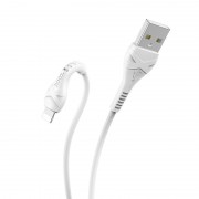 Кабель hoco X37 Cool power charging data cable for Lightning - White
