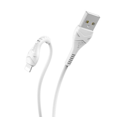 Кабель hoco X37 Cool power charging data cable for Lightning - White Кабель hoco X37 Cool power charging data cable for Lightning - White