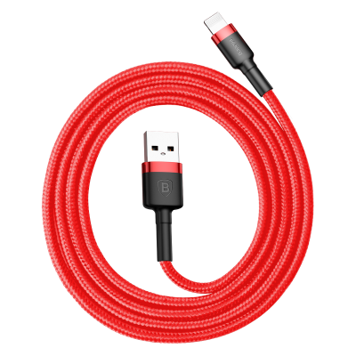 Кабель Baseus cafule Cable USB For lightning 2A 100см (CALKLF-B19) - Черно/Красный Кабель Baseus cafule Cable USB For lightning 2A 100см (CALKLF-B19) - Черно/Красный