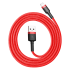 Кабель Baseus cafule Cable USB For lightning 2A 100см (CALKLF-B19) - Черно/Красный Кабель Baseus cafule Cable USB For lightning 2A 100см (CALKLF-B19) - Черно/Красный
