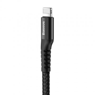 Кабель Baseus Fish eye Spring Data Cable (CALSR-01) - Black Кабель Baseus Fish eye Spring Data Cable (CALSR-01) - Black