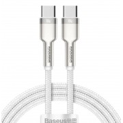 Кабель Baseus Series Metal Type-C to Type-C 100W 2m (CATJK-D02) - White