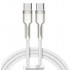 Кабель Baseus Series Metal Type-C to Type-C 100W 2m (CATJK-D02) - White Кабель Baseus Series Metal Type-C to Type-C 100W 2m (CATJK-D02) - White
