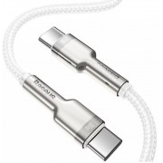 Кабель Baseus Series Metal Type-C to Type-C 100W 2m (CATJK-D02) - White