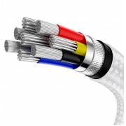 Кабель Baseus Series Metal Type-C to Type-C 100W 2m (CATJK-D02) - White