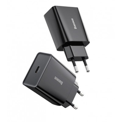 Зарядное устройство Baseus Speed Mini USB-C, 20W 3A - Черный (CCFS-SN01) Зарядное устройство Baseus Speed Mini USB-C, 20W 3A - Черный (CCFS-SN01)