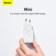 Зарядное устройство Baseus Super Si USB-C, 3A, 25W - Белый (CCSP020102)