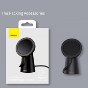 Беспроводная зарядка Baseus Simple Magnetic Stand Wireless Charger (CCJJ000001) - Black