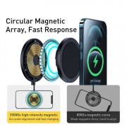 Беспроводная зарядка Baseus Simple Magnetic Stand Wireless Charger (CCJJ000001) - Black