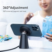 Беспроводная зарядка Baseus Simple Magnetic Stand Wireless Charger (CCJJ000001) - Black