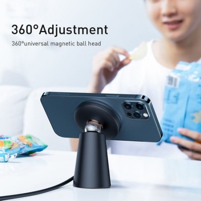 Беспроводная зарядка Baseus Simple Magnetic Stand Wireless Charger (CCJJ000001) - Black Беспроводная зарядка Baseus Simple Magnetic Stand Wireless Charger (CCJJ000001) - Black