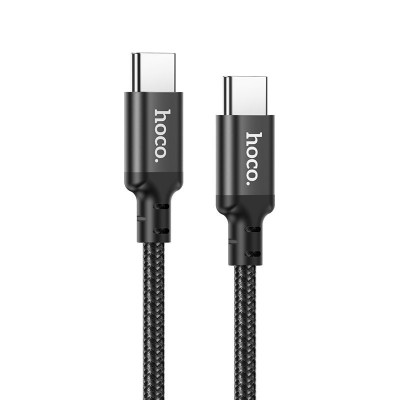 Кабель hoco X14 Double speed 60W charging data cable Type-C to Type-C (L=1M) - Black Кабель hoco X14 Double speed 60W charging data cable Type-C to Type-C (L=1M) - Black