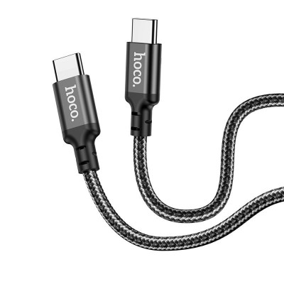 Кабель hoco X14 Double speed 60W charging data cable Type-C to Type-C (L=1M) - Black Кабель hoco X14 Double speed 60W charging data cable Type-C to Type-C (L=1M) - Black