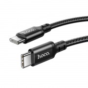 Кабель hoco X14 Double speed 60W charging data cable Type-C to Type-C (L=1M) - Black